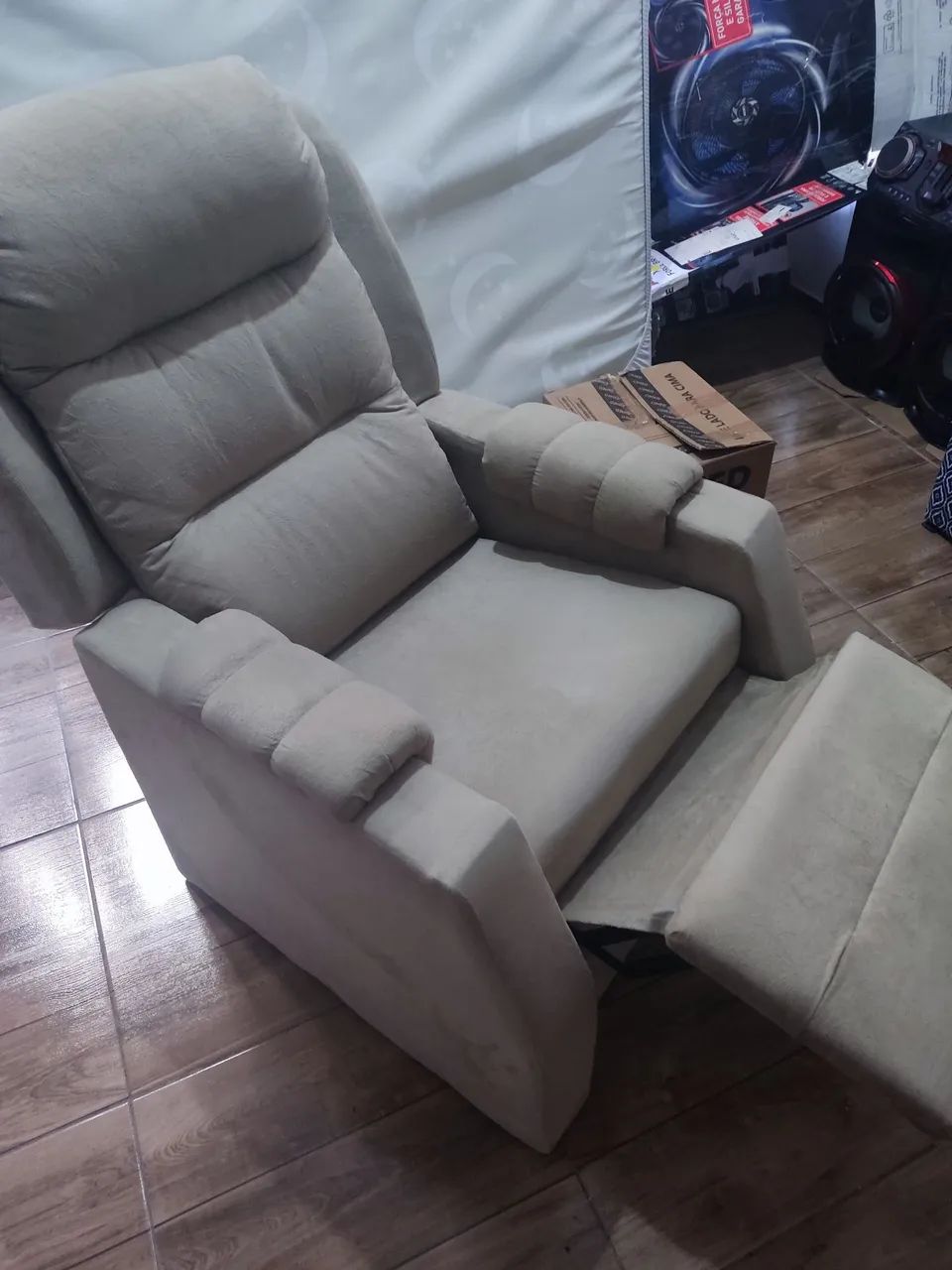 Poltrona do papai em Suede 