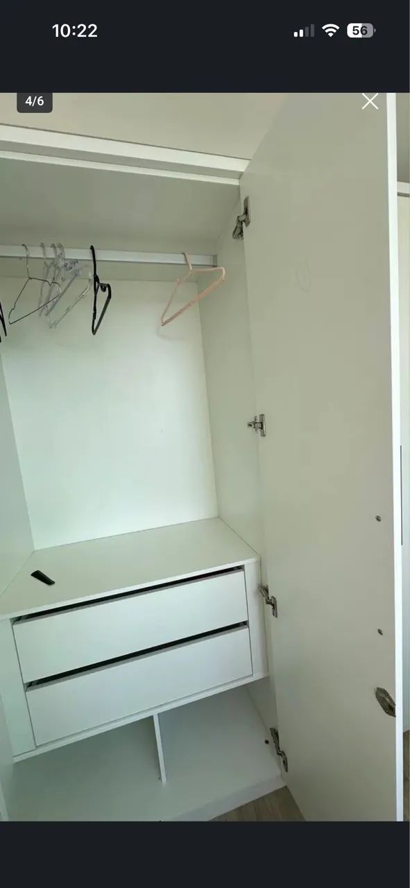 Guarda Roupa de casal branco  - Foto 3