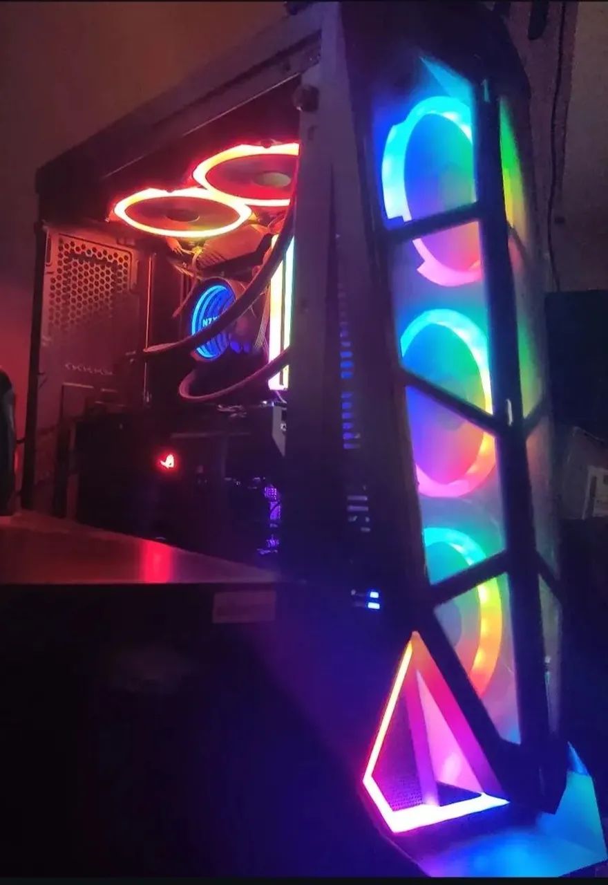 Gabinete gamer mid tower RGB - Foto 3