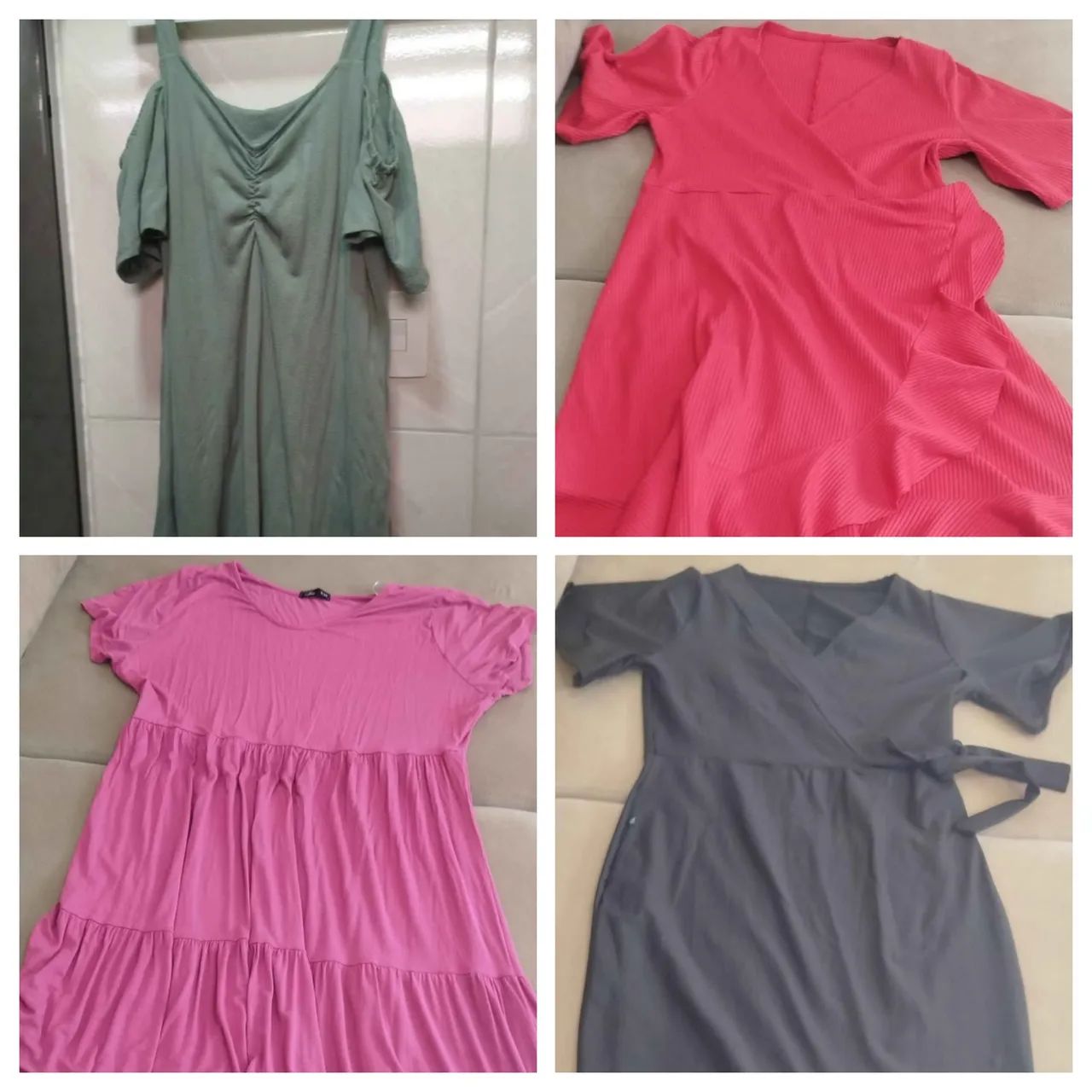 Desapego 3 Vestidos Plus Size, TAM GG 