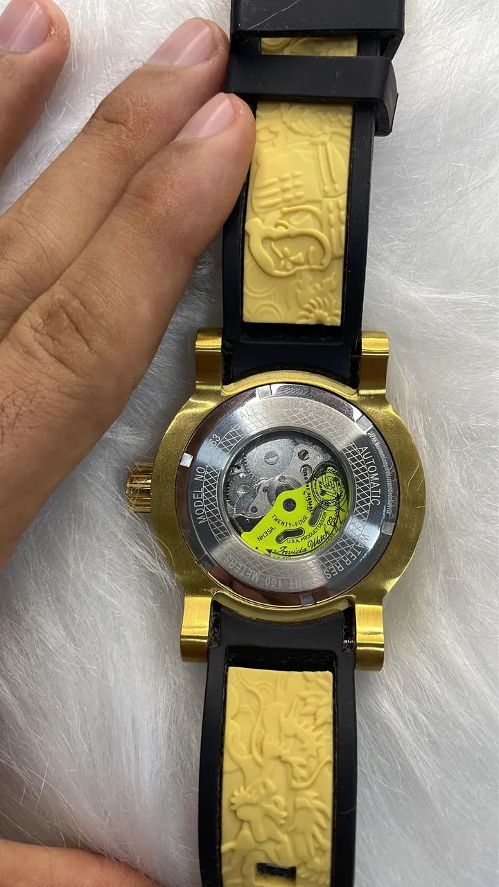 Relógio Automático Yakuza Fundo de Vidro - Foto 3