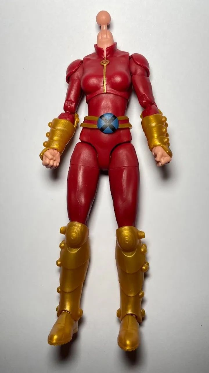 Marvel Legends - Corpo feminino SEM cabeça - p/ boneco Geração X - altura 15 cm