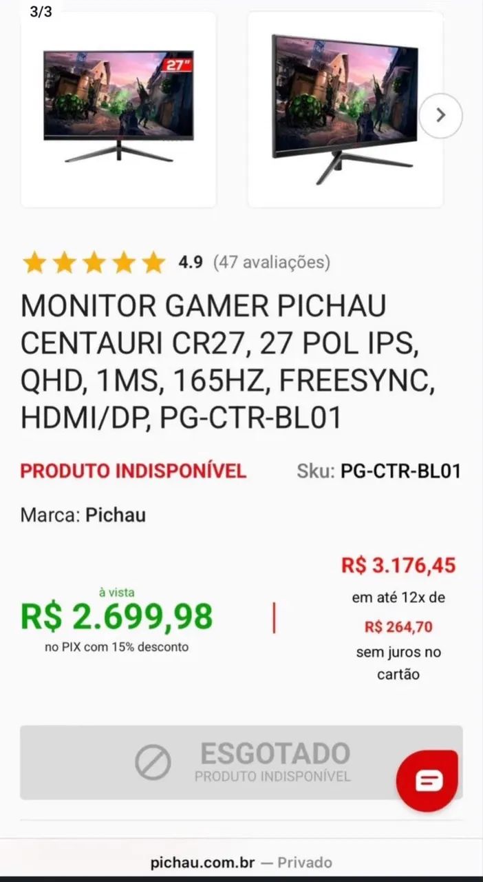 MONITOR PICHAU