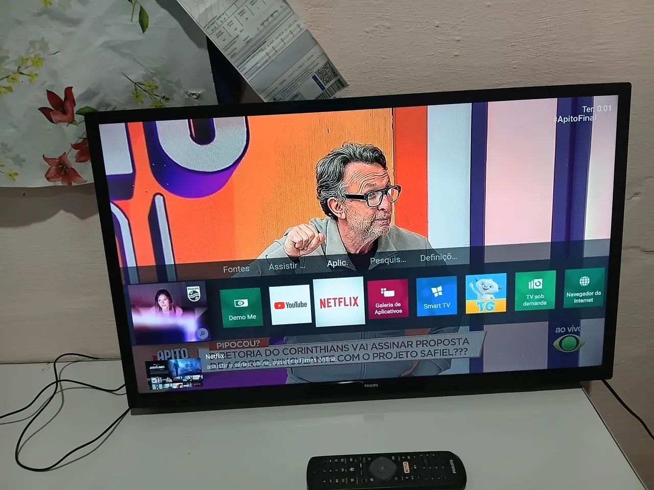 Tv smart Philips 32 polegada netflix YouTube. - Foto 3