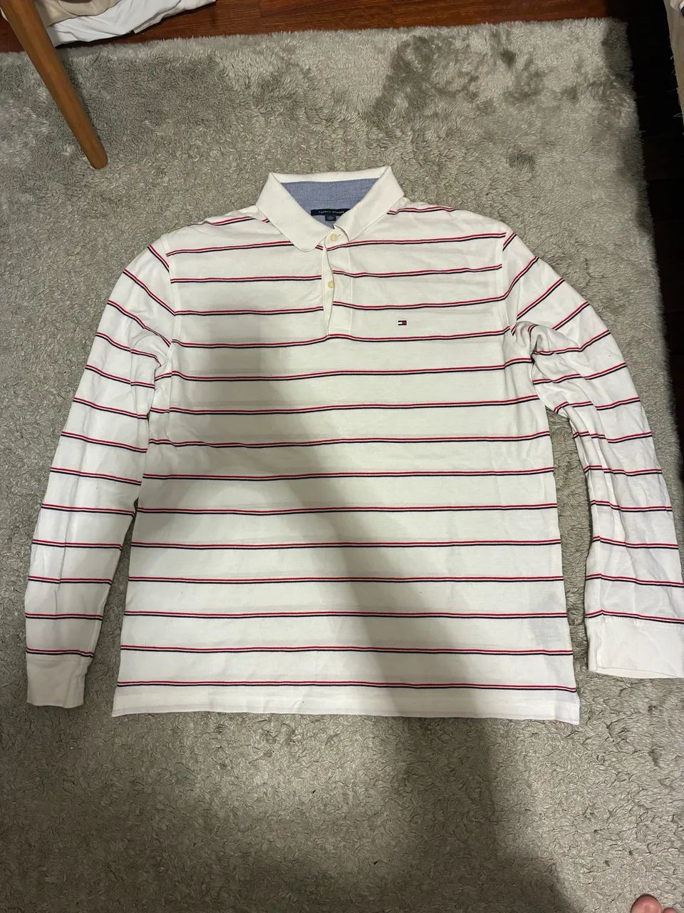 Camiseta Tommy polo longa manda