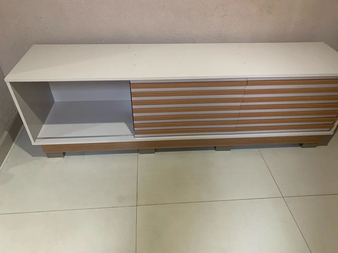 Rack/Bancada para TV com portas ripadas - Foto 5