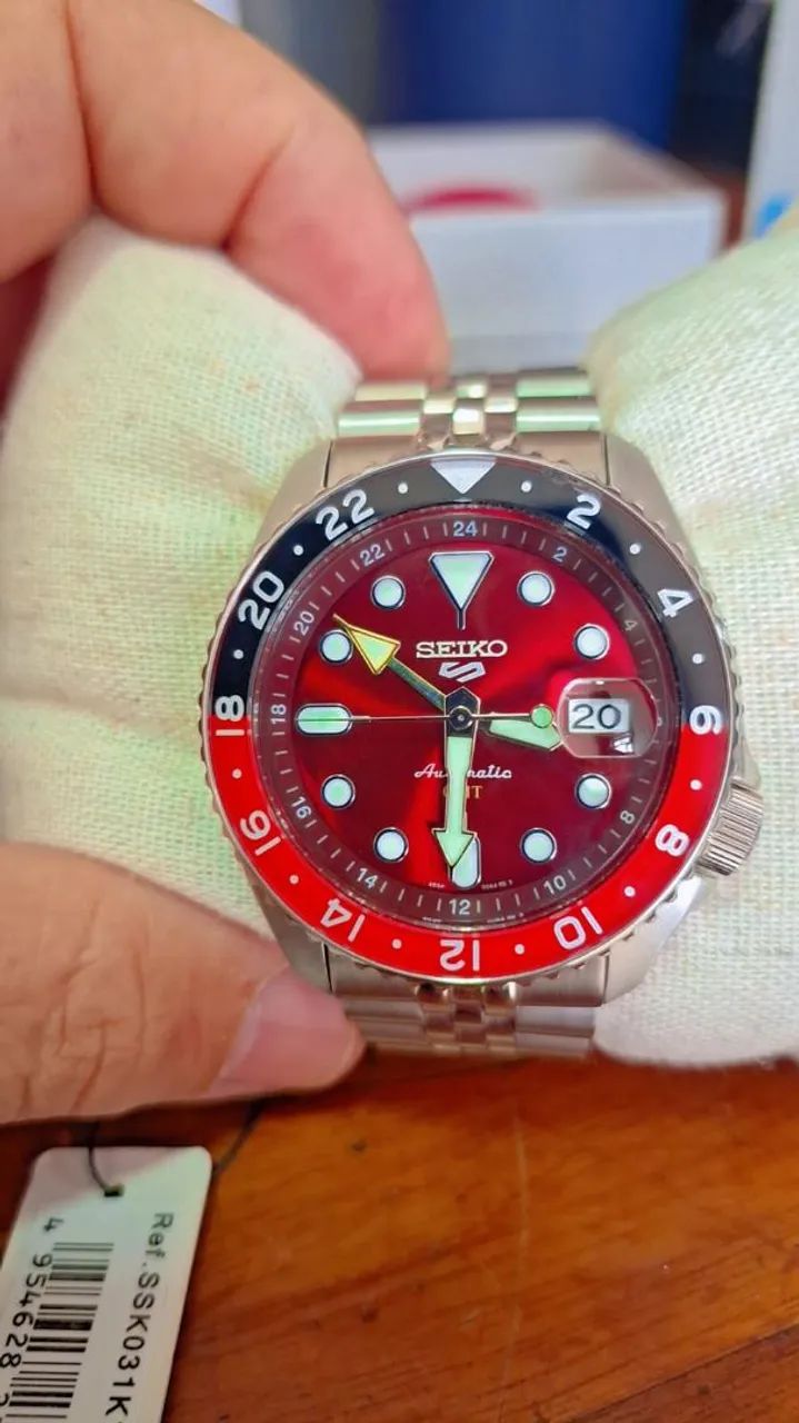 RELÓGIO SEIKO GMT EDIÇÃO LIMITADA NA GARANTIA  EDIÇÃO 366/1000