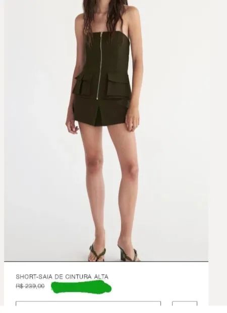 Short verde militar - Foto 2