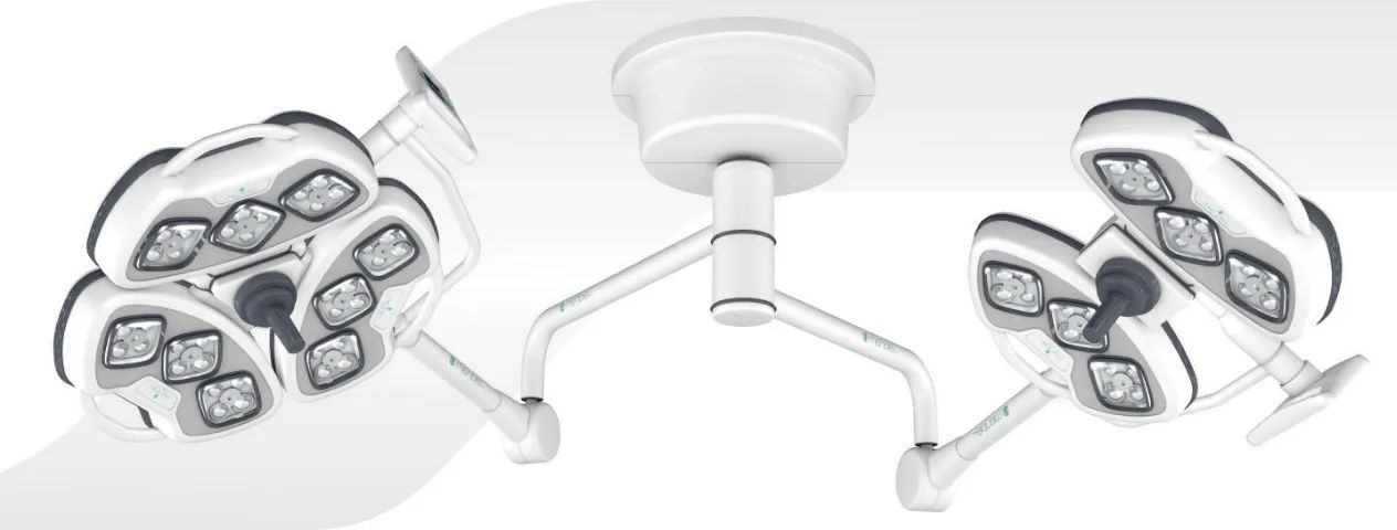 FOCO CIRURGICO DE TETO LED DUPLEX - MENDEL (MODELO 3LE/4LE)