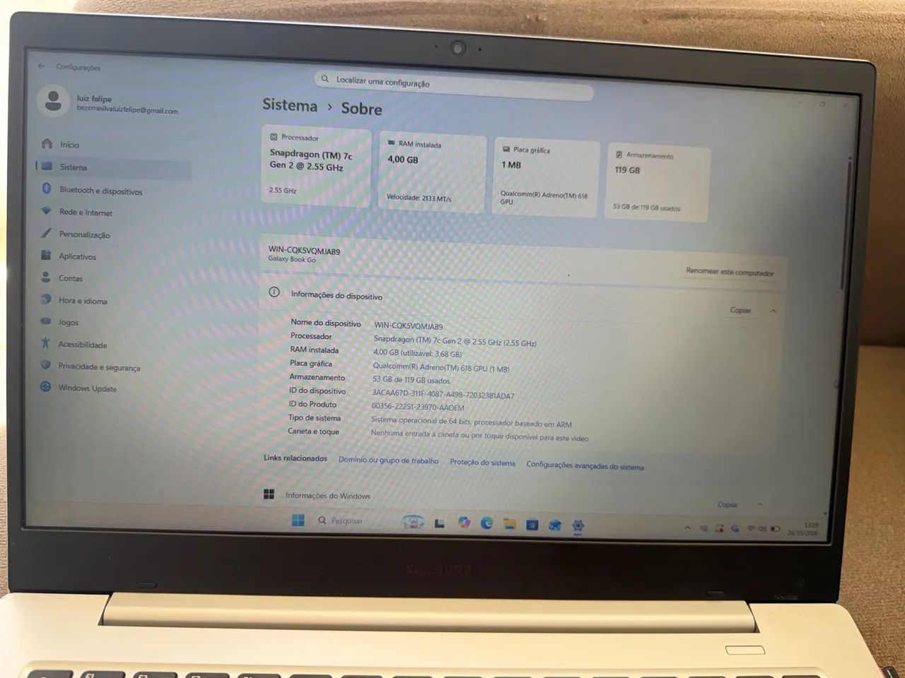 Notebook Samsung galaxy book go - Foto 4