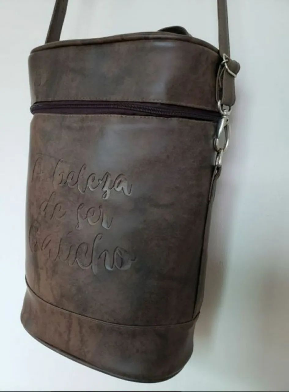 BOLSA DE COURO ESTILO MATEIRA  - Foto 4