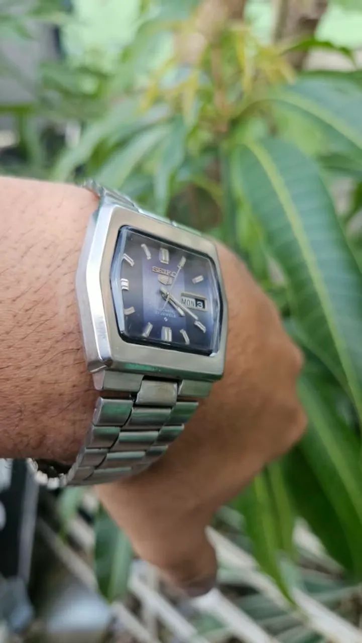 Relógio Seiko tv fundo azul automático (Revisado) - Foto 4