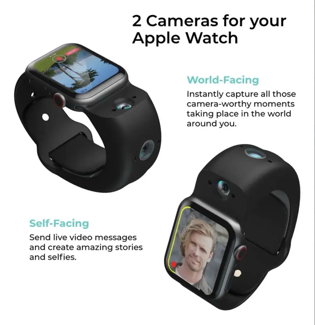 Wristcam Pulseira Inteligente Com Câmera Para Apple Watch - Foto 5