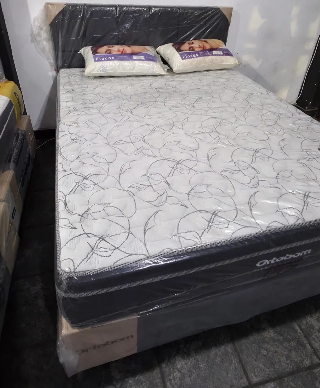 Cama Queen Ortobom R$ 2.299,00 Completa Com Entrega Grátis  - Foto 5