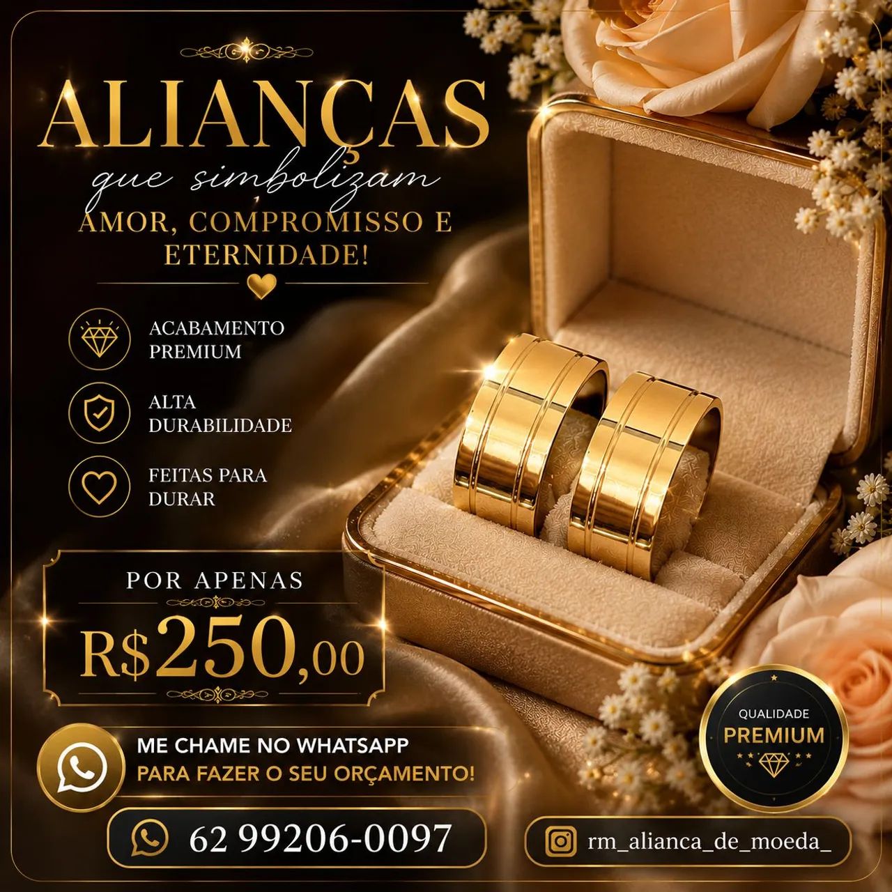 Aliança de moeda antiga 