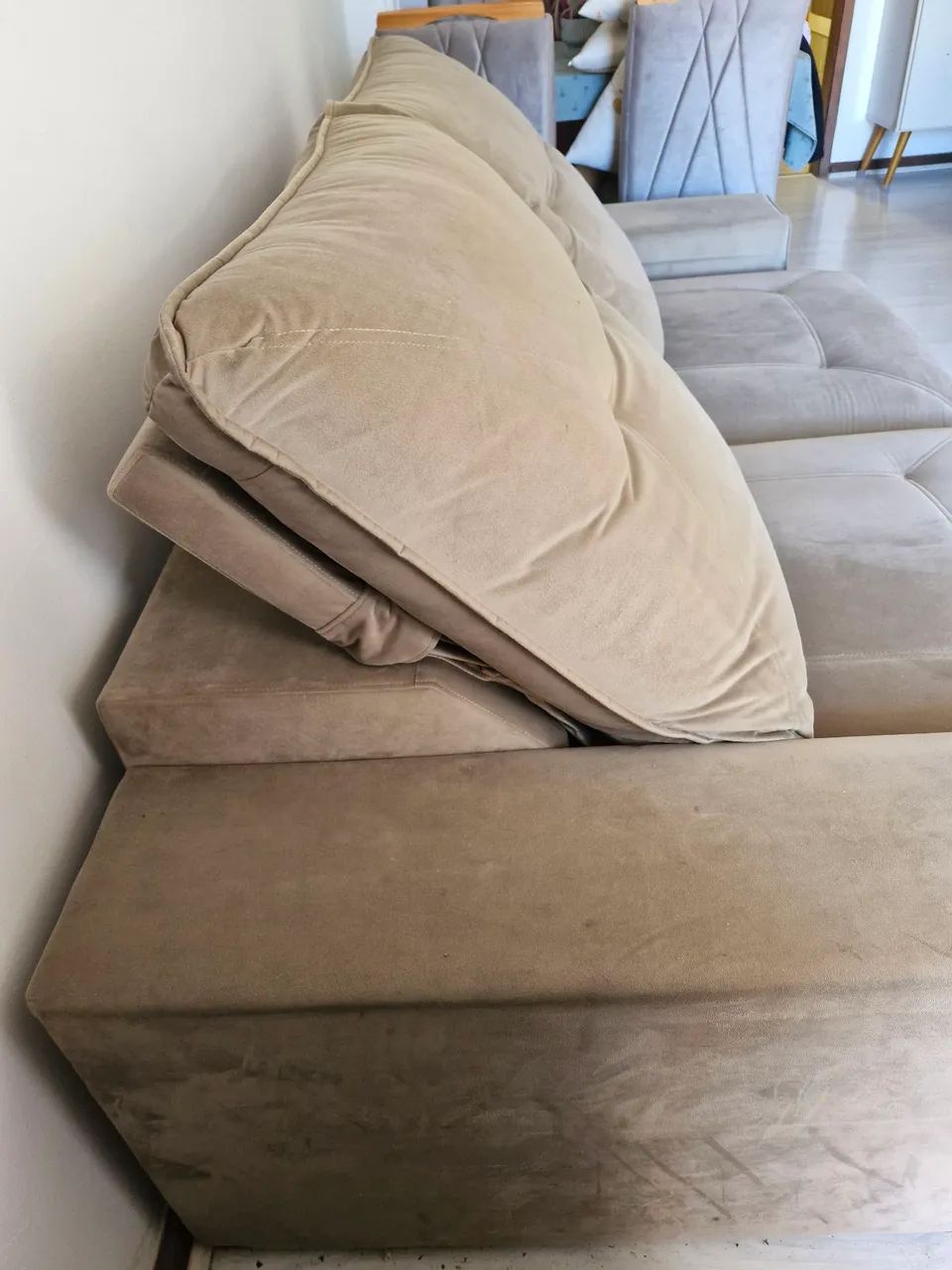 Sofá Retrátil e Reclinável 2,10m - Super Confortável (Lindo e Bem Cuidado) - Foto 5
