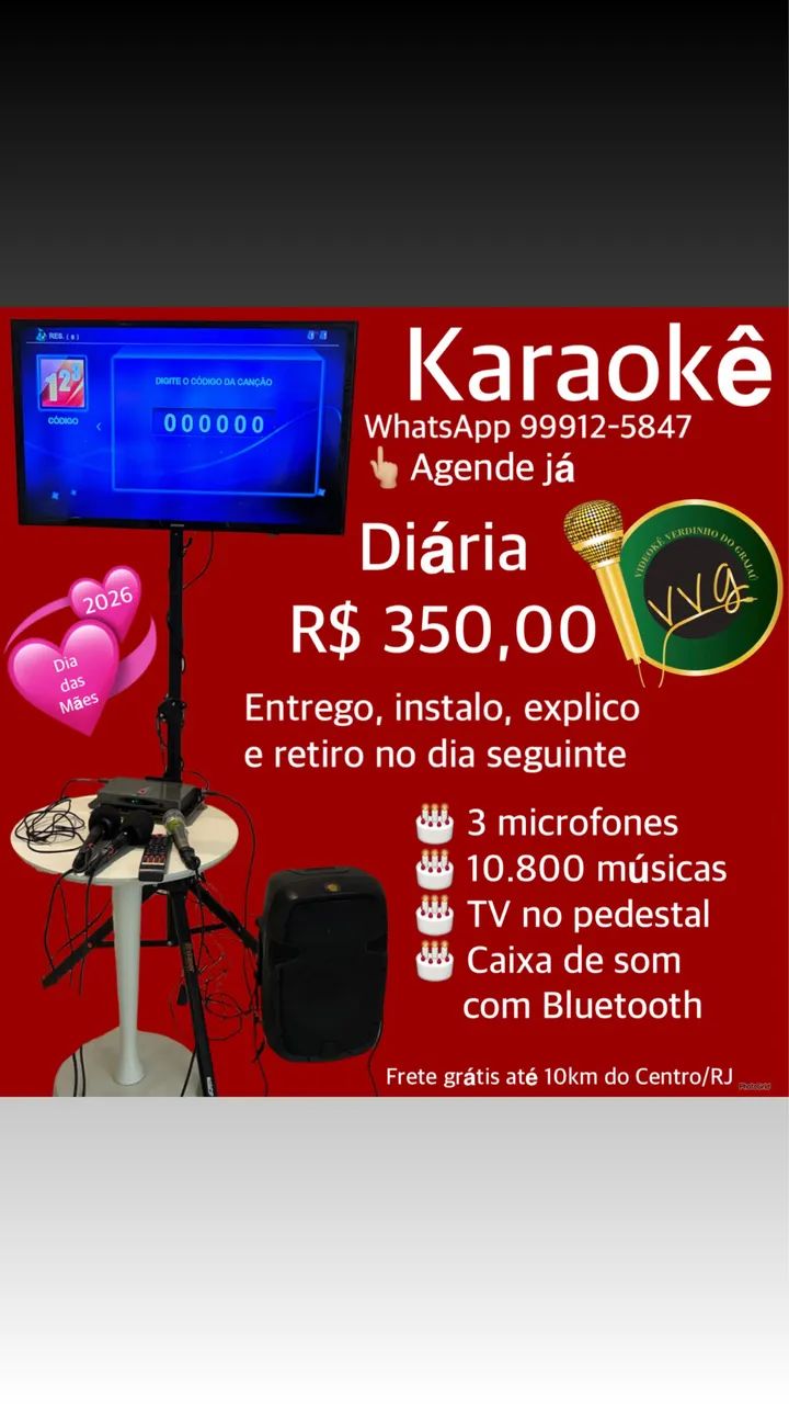 Aluguel de karaokê Entrego, instalo, explico e retiro - Foto 2