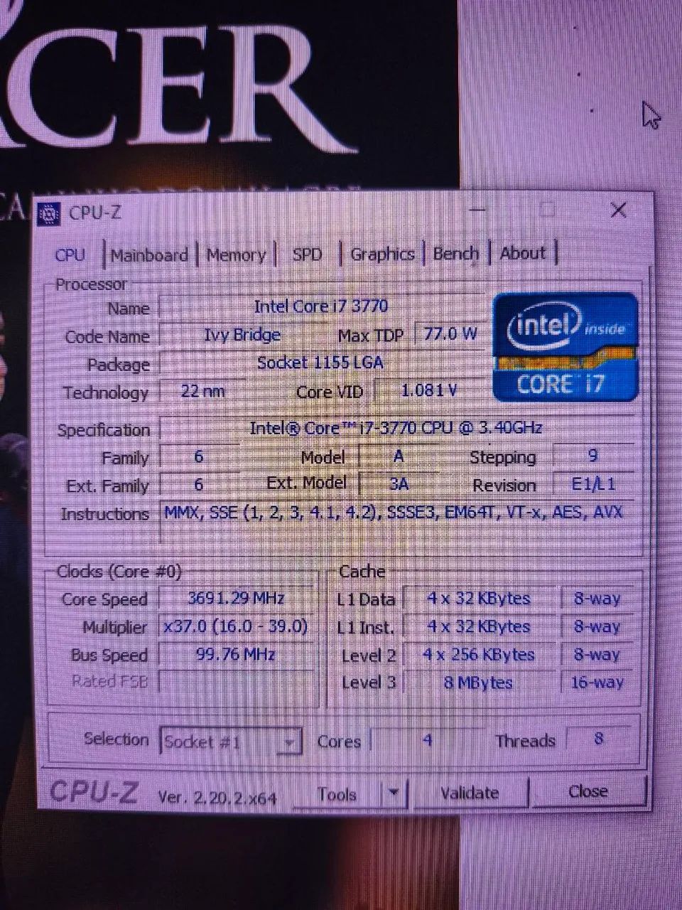 Kit placa mãe i7 3770 16gb ram  - Foto 2