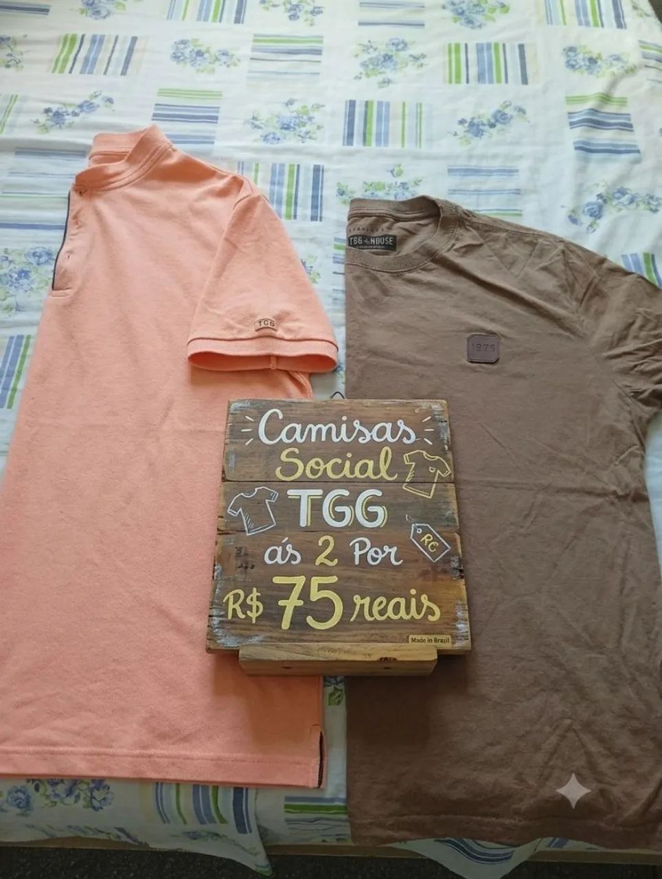 Desapego Masculino TGG camisas e short T48  - Foto 3