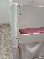 Cama alta de casinha infantil com cabana - Foto 5