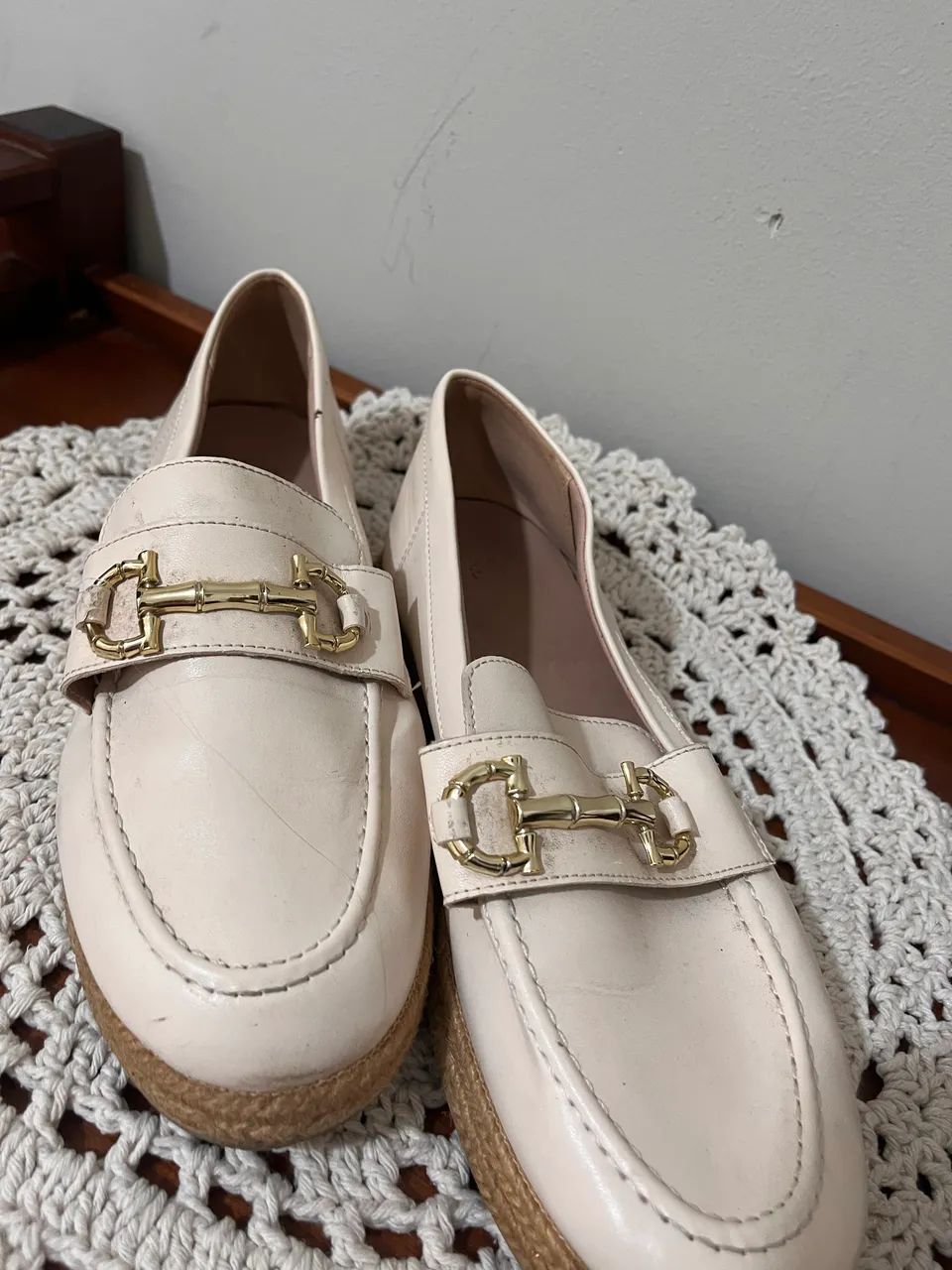 Mocassim bege número 39