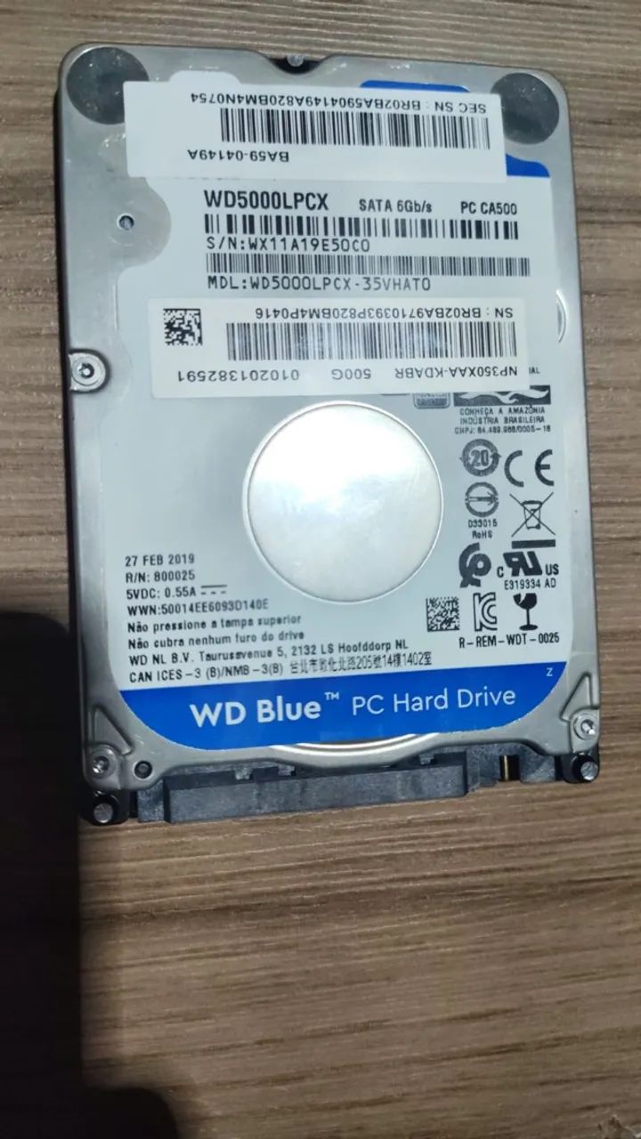 Hd 500Gb WD Blue WD5000LPCX - Foto 3