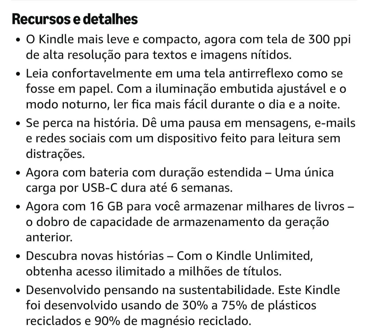 Kindle 11 geração  - Foto 4