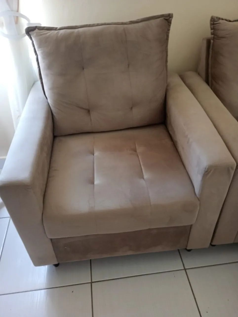 Kit 2 Poltronas Luxo Suede - Foto 2