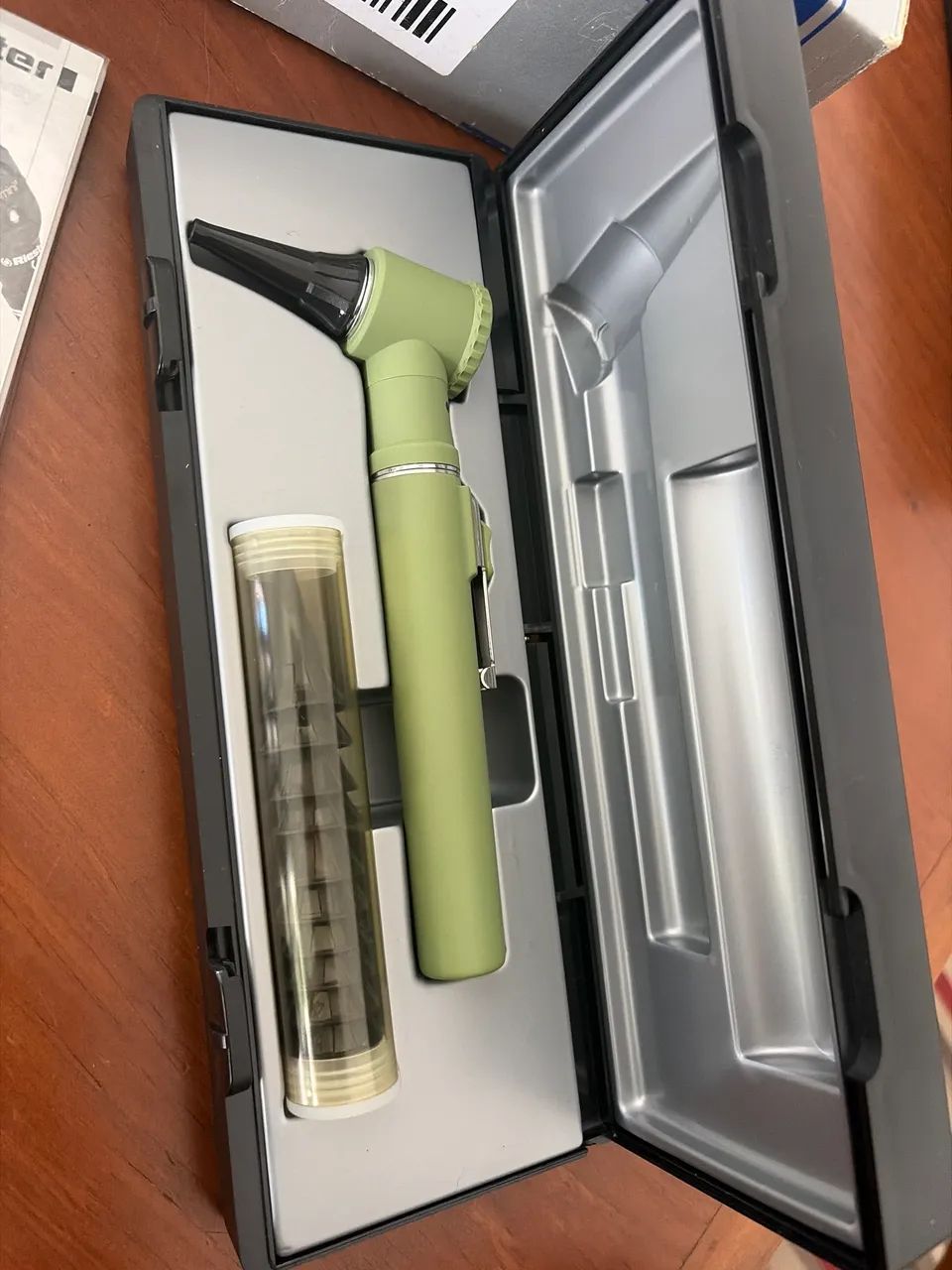 Otoscópio RI-mini 2,5v verde Riester - Foto 2