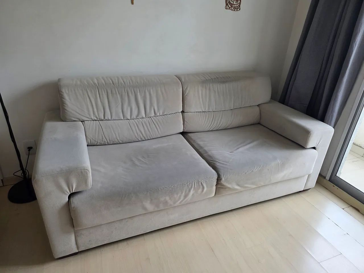 Sofá Retrátil Cinza - 2 metros  - Foto 2