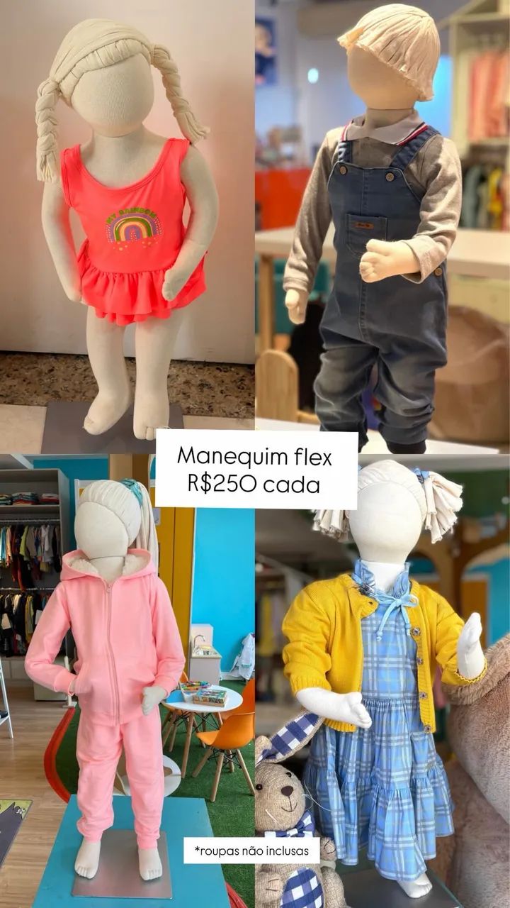 Manequim flex infantil