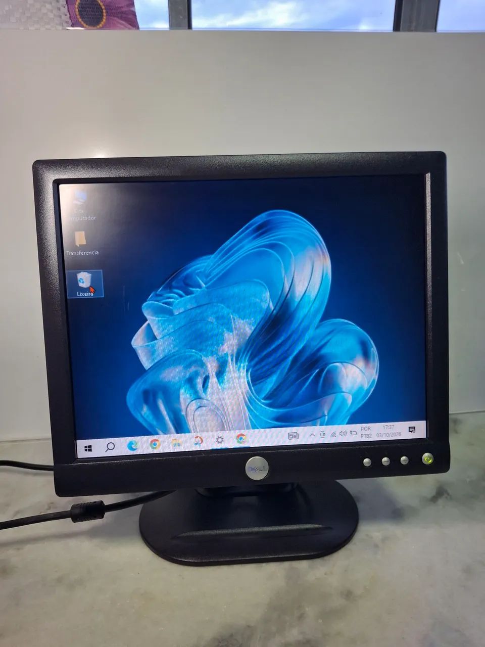 MONITOR DELL 15"  + TECLADO DELL- VGA/ HDMI + CABOS - IMPECÁVEL