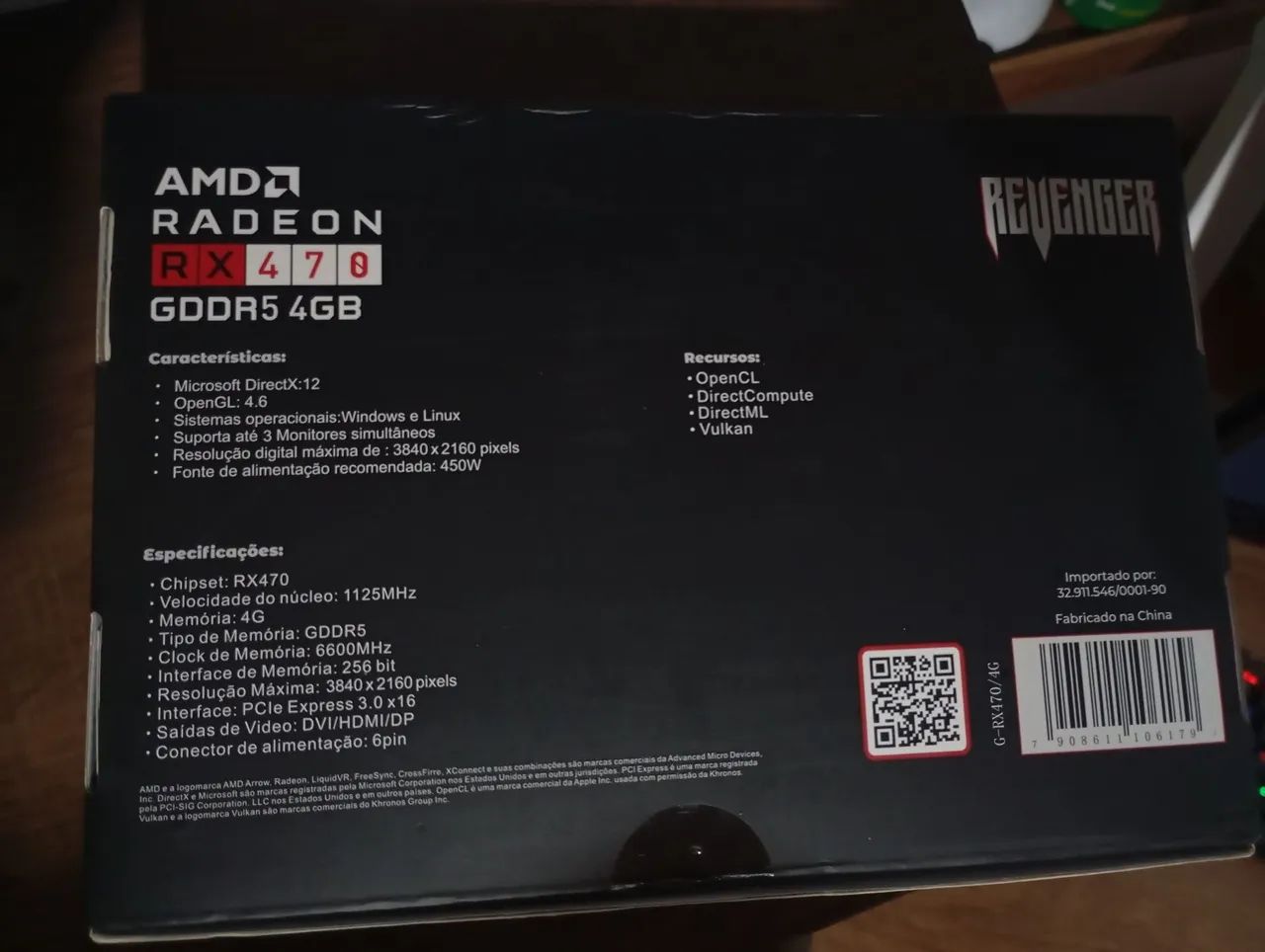 placa de vídeo RX 470 4 GB - Foto 3