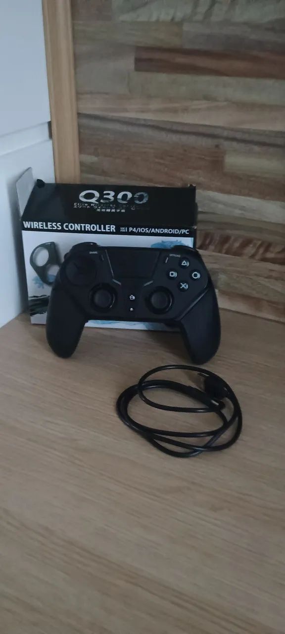 Controle Q300 PS4/IOS/ANDROID/PC com caixa e cabo de carregamento inclusos - Foto 2