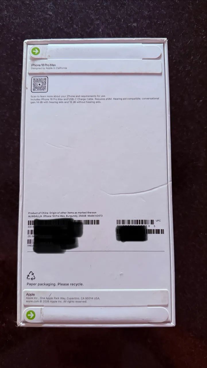 iPhone 18 Pro Max 256gb bordo  - Foto 3