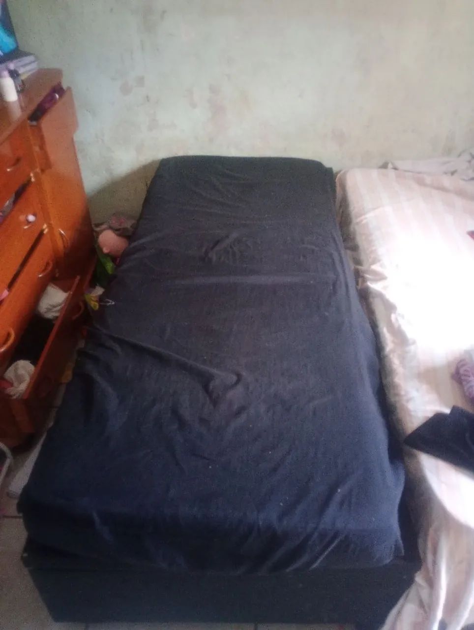Cama de solteiro baú 
