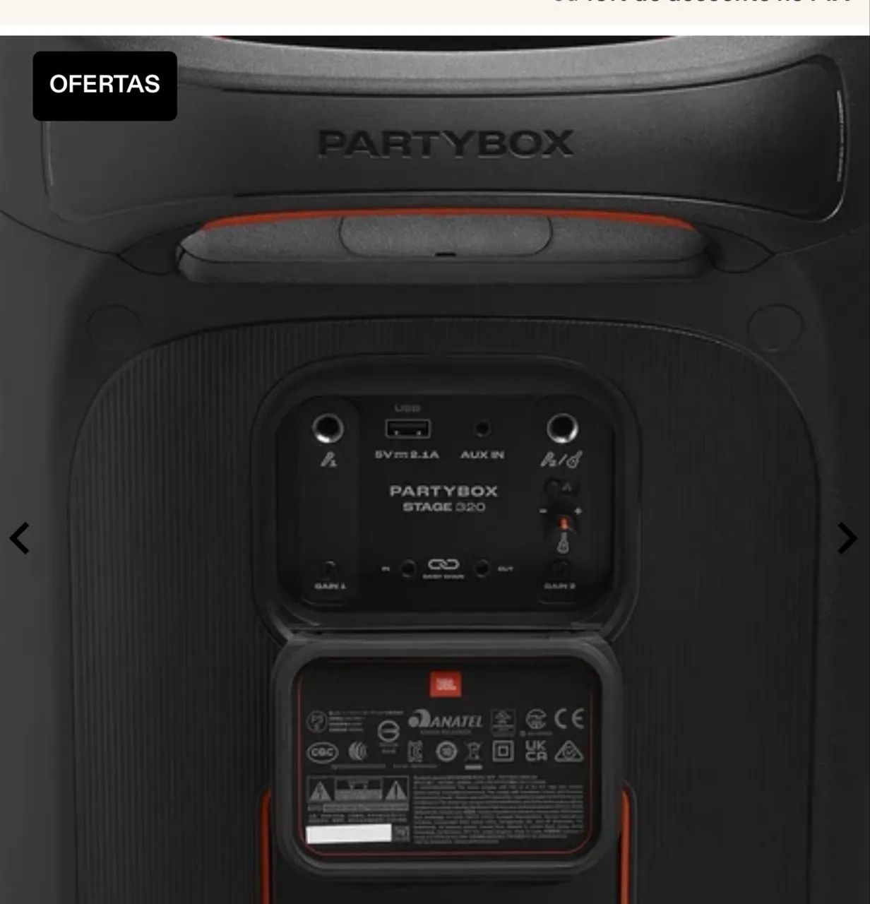 Partbox JBL 320 pouco uso  - Foto 4