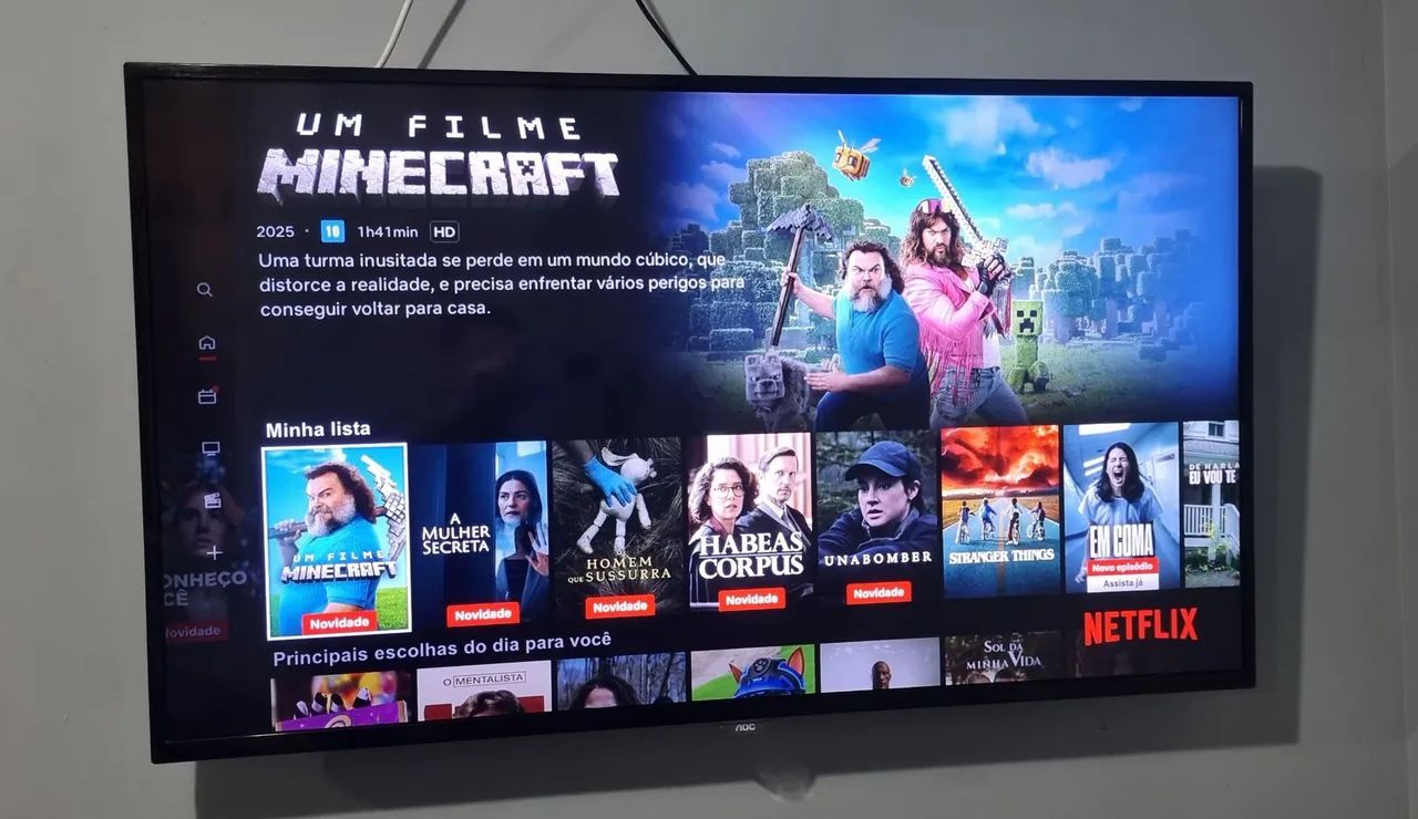 Tv smart led Aoc 43 Polegadas Full HD - Wifi - Netflix - Youtube - Globoplay - controle - Foto 2