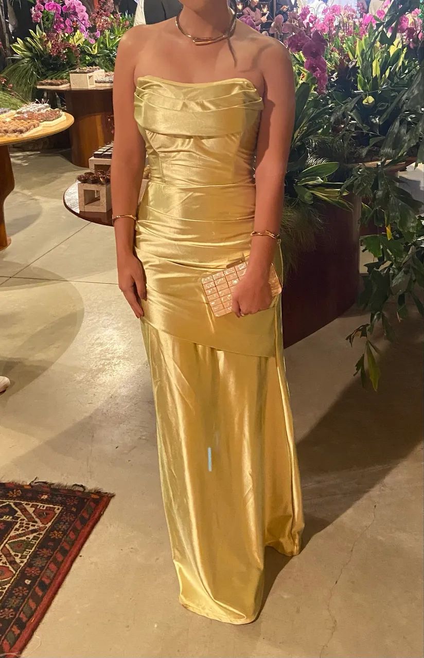 Vestido de Festa Verde Lima