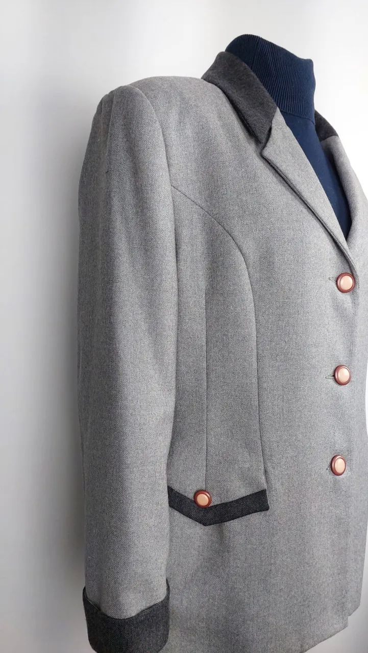 Casaco Blazer cinza G - Foto 2