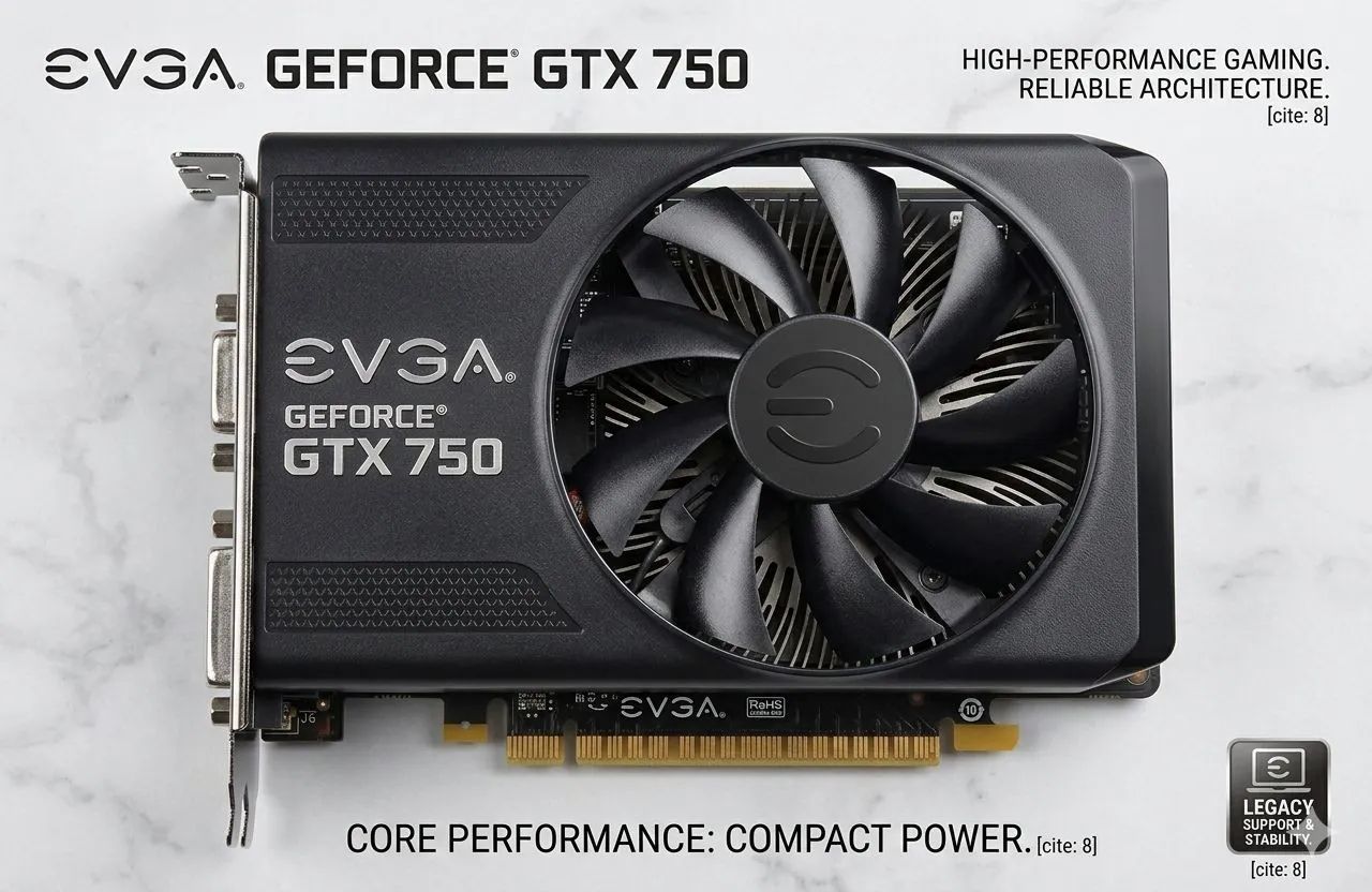 Placa de Video EVGA GTX 750<br>Funcionando Perfeitamente