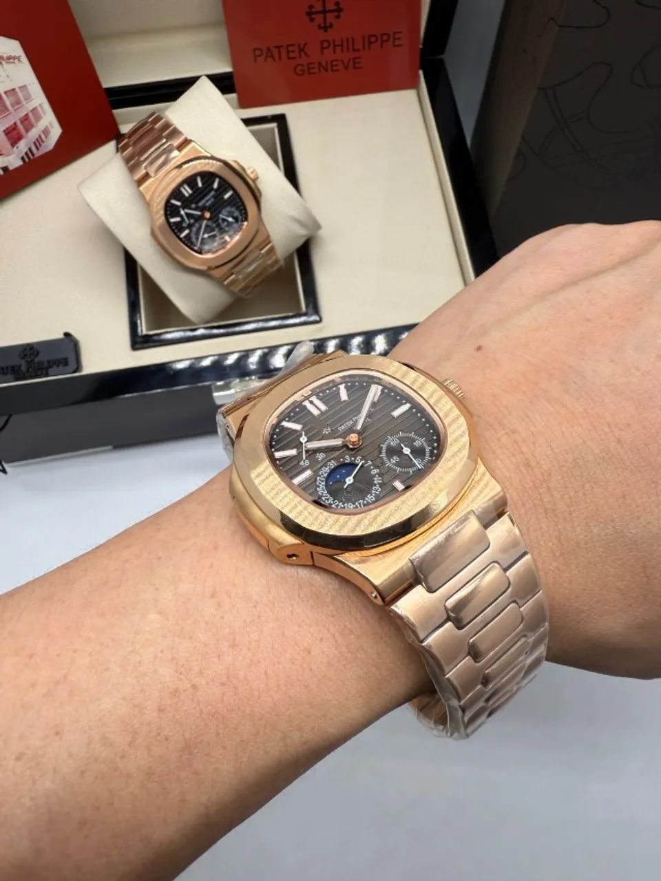 Relógio Patek Philippe Nautilus 40mm Automático - Foto 5