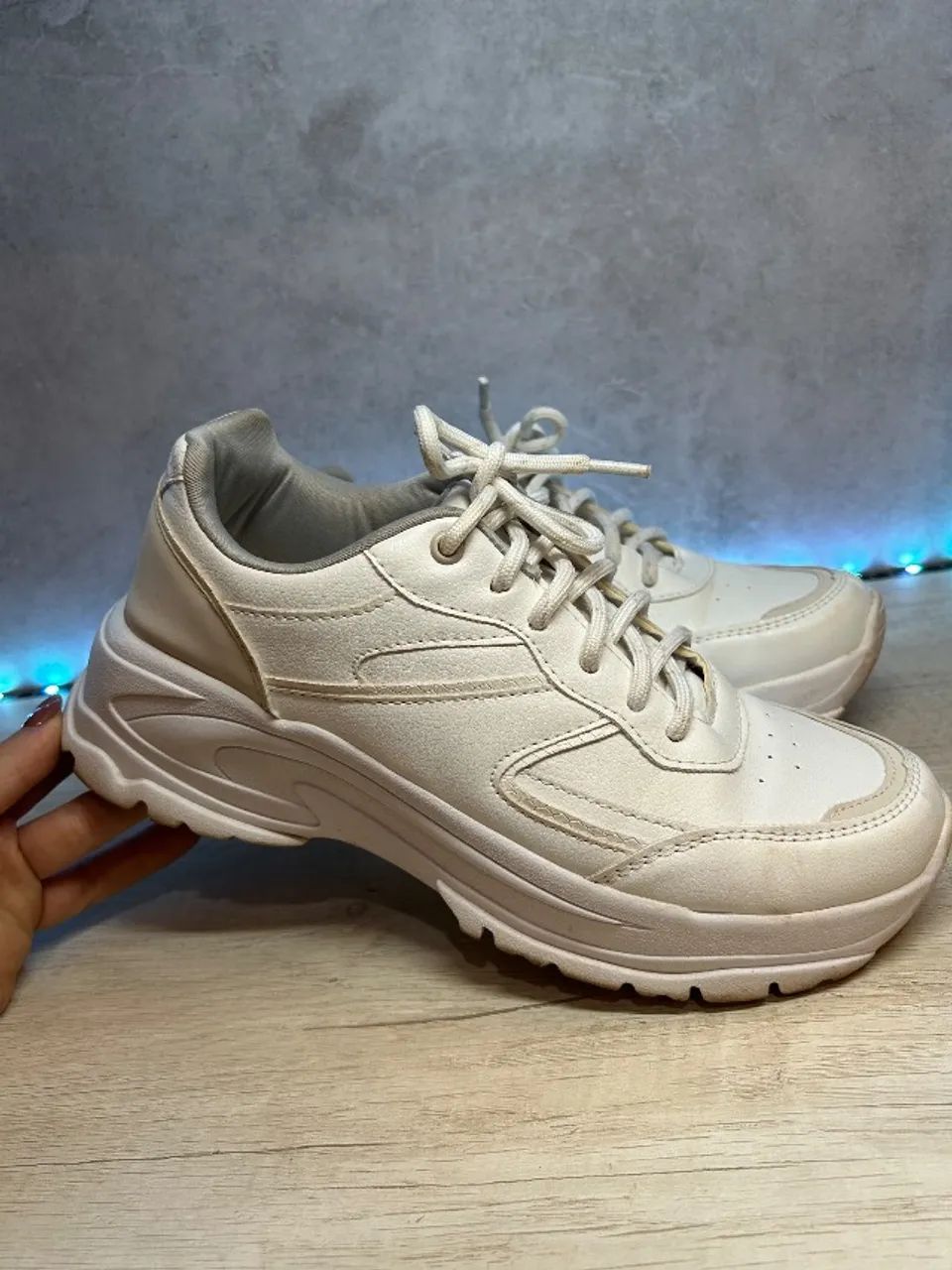 tênis chunky ace c&a branco 39 - Foto 2