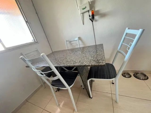 mesa mármore com 4 cadeira - Foto 5