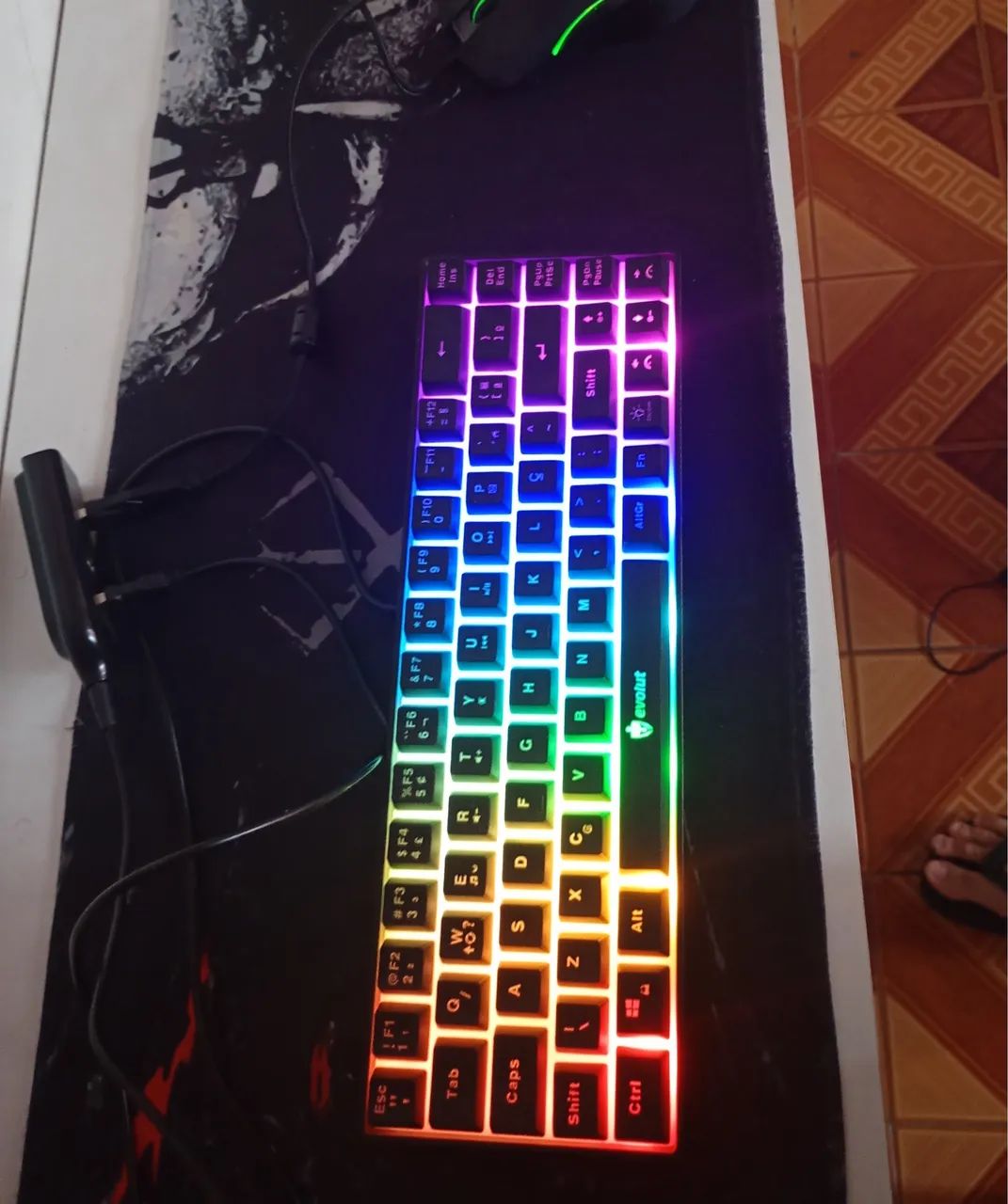Vendo teclado e mouse