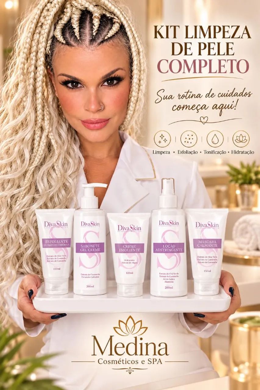Kit limpeza de pele 