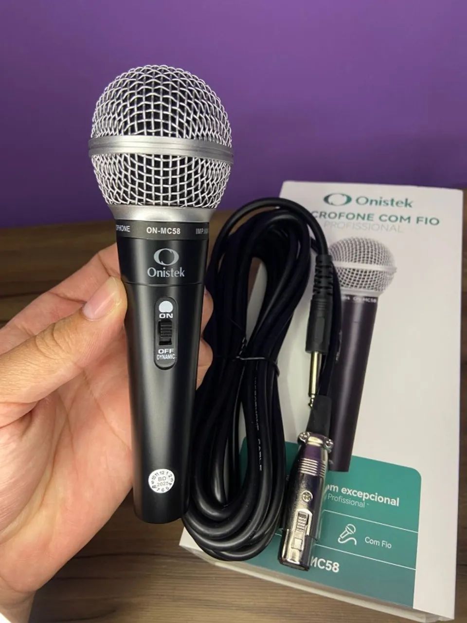 Microfone Metálico com Fio ON-MC58 Onistek - Foto 3