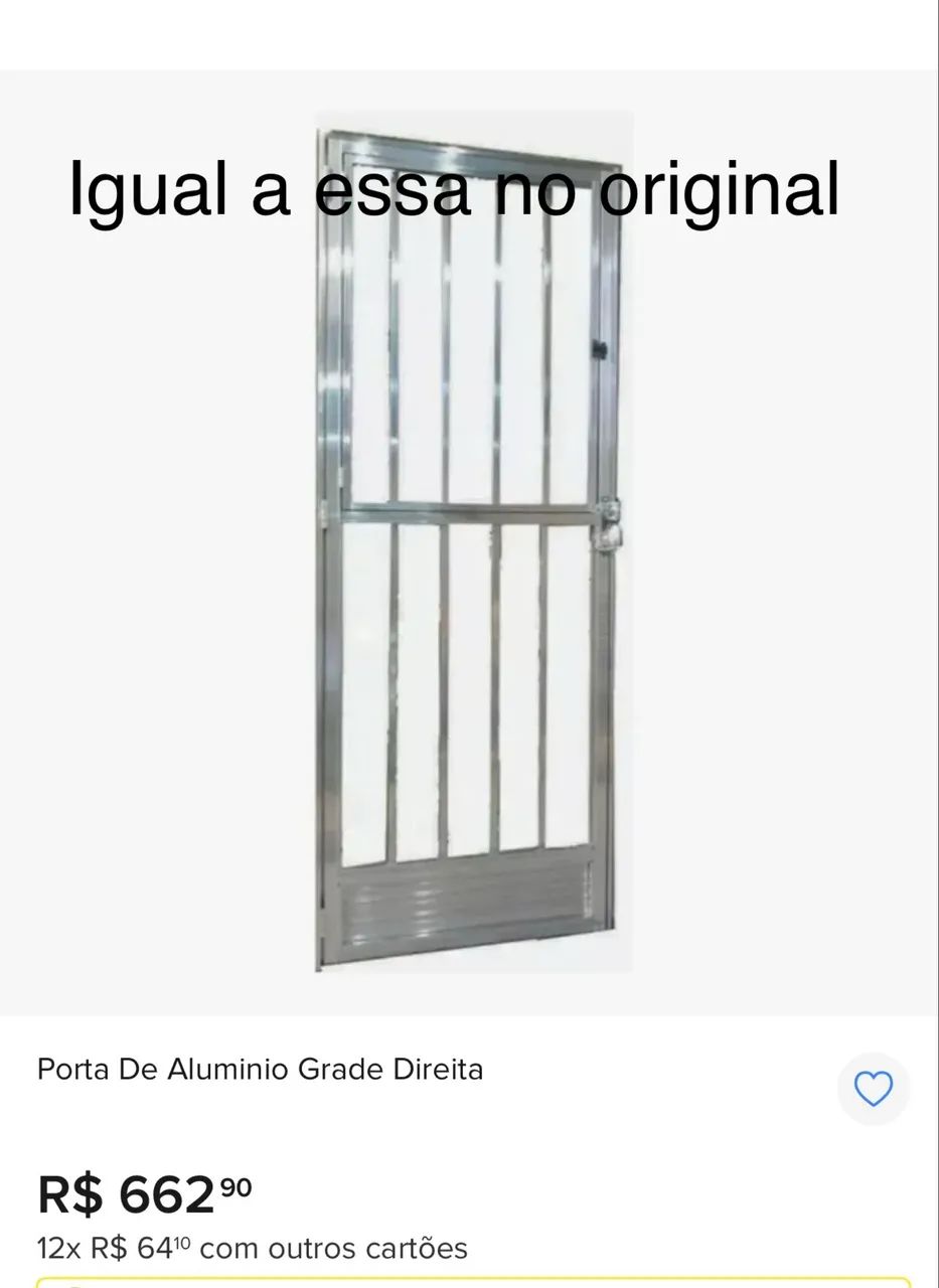 Porta de alumínio com vidro - Foto 2