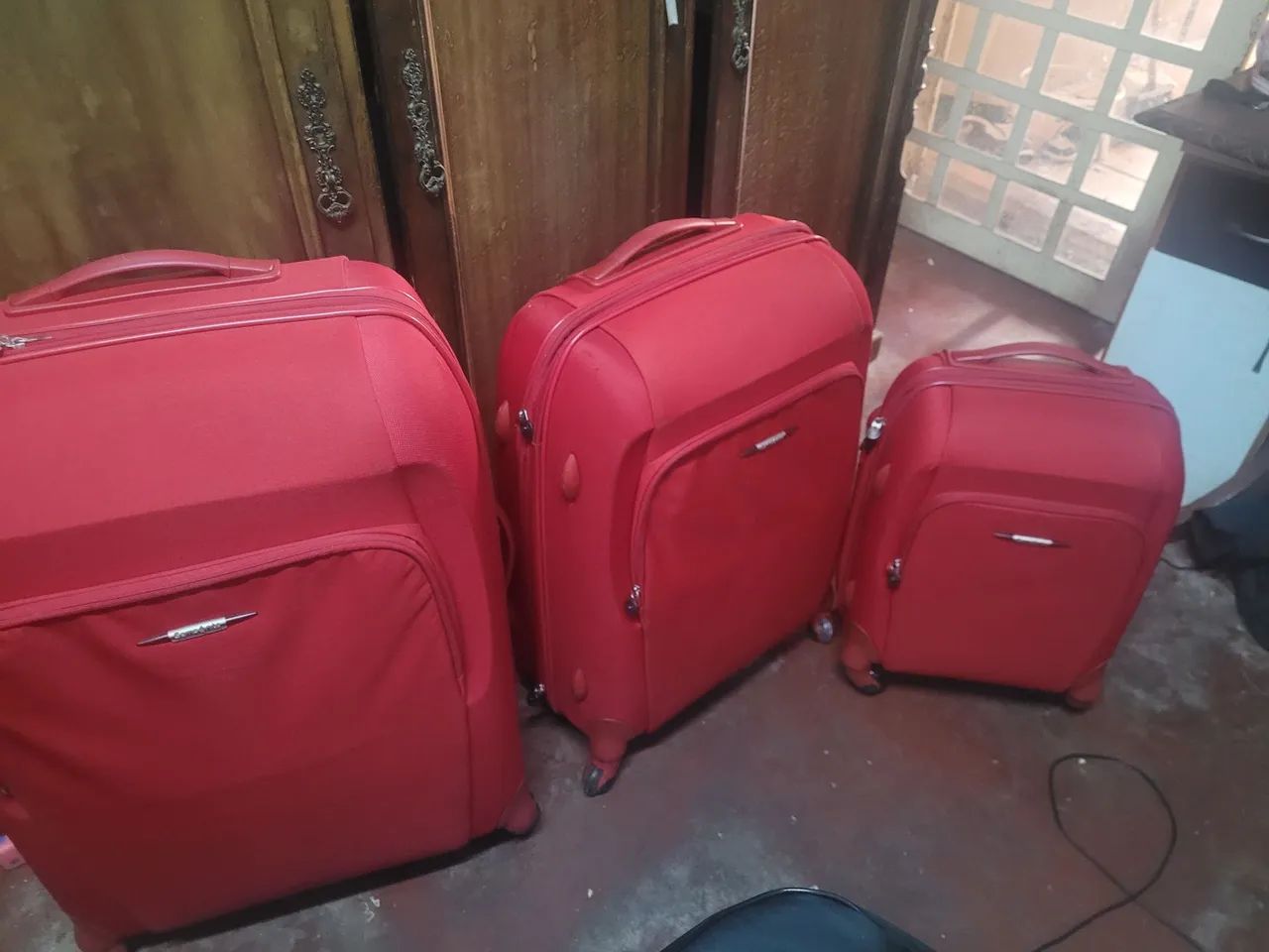 Malas Samsonite (G, M e P) nunca foram usadas