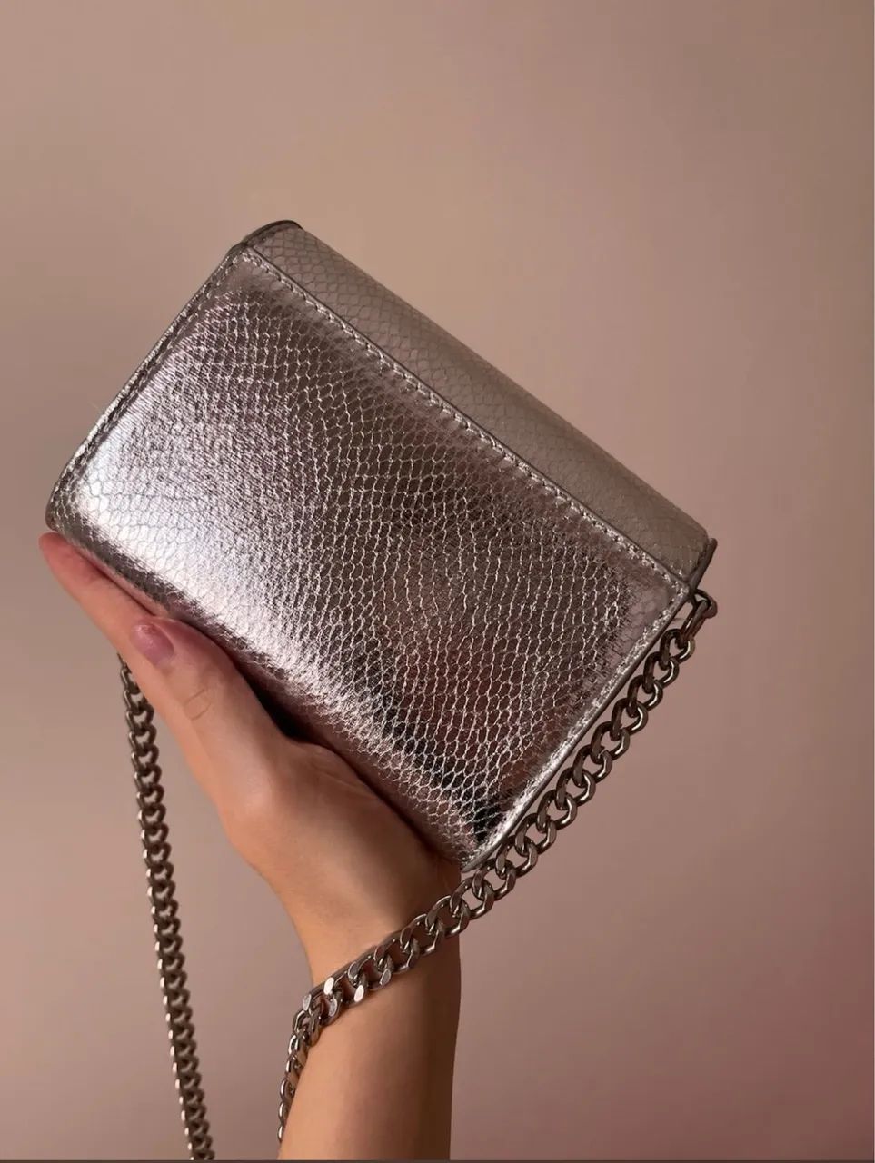 Bolsa prata Satinato - Foto 3